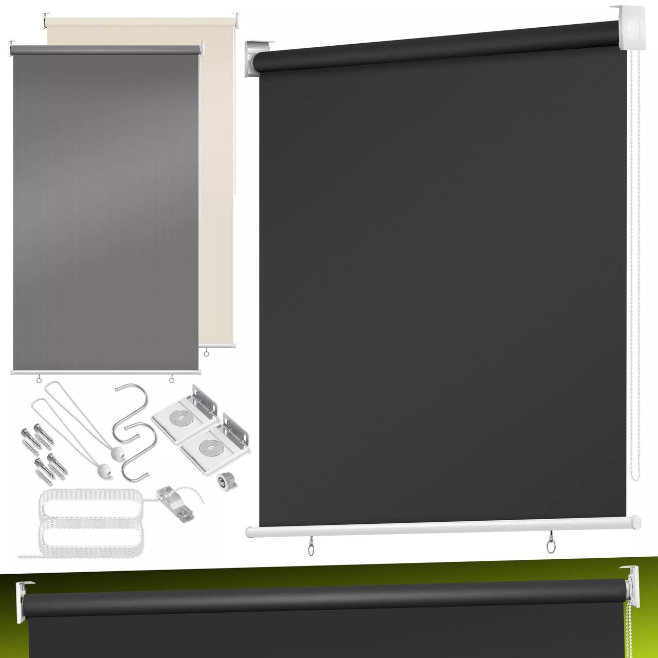 Роллеты солнцезащитные вертикальные KESSER 100х140 см Черный - фото 2