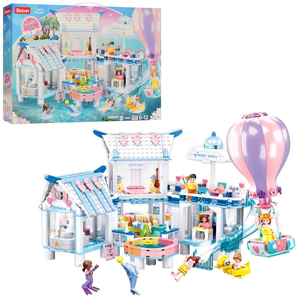 Конструктор дитячий Sluban Центр розваг фігурки персонажів 938 деталей (M38-B0929)