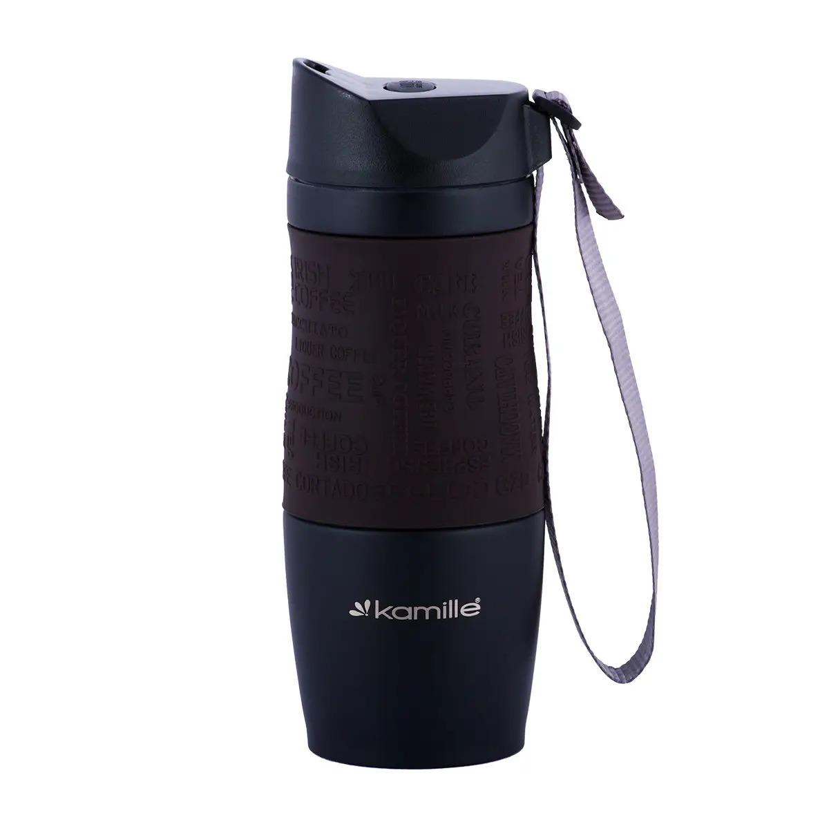 Термокружка Kamille KM-2052A-BN 380 мл Коричневый (13729357)