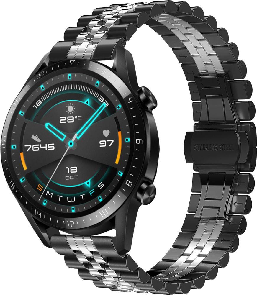 Браслет металлический Stech Line для Huawei Watch GT Black Silver (29140-03)