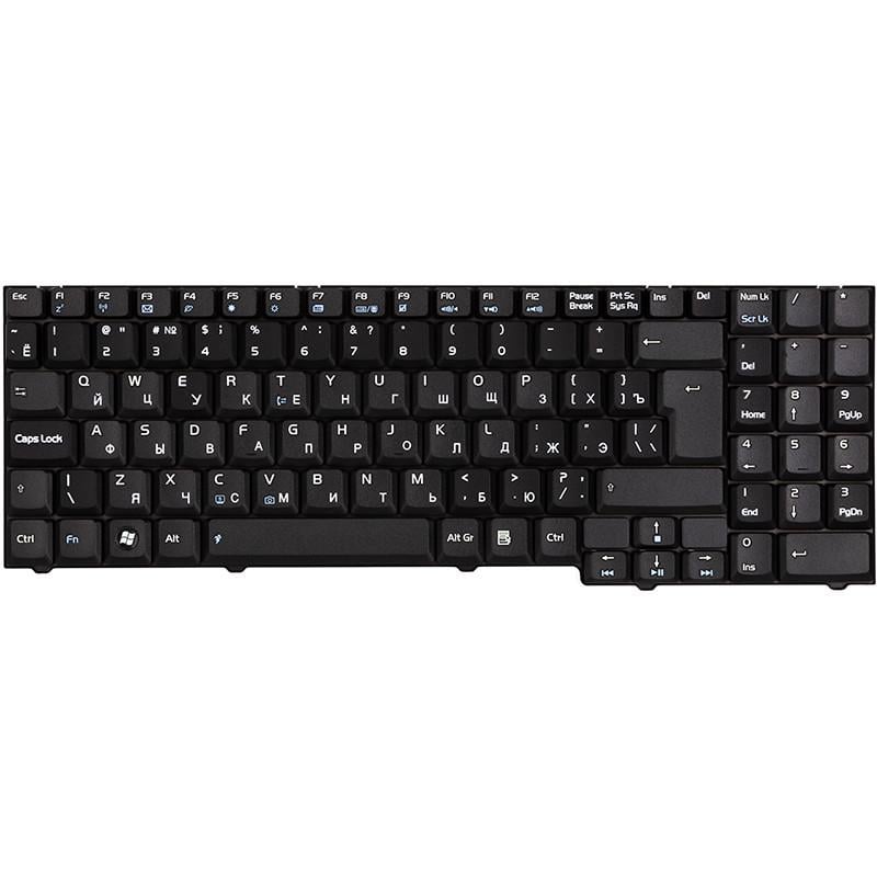 Клавиатура Power для ноутбука ASUS M50 M50S черный фрейм Черный