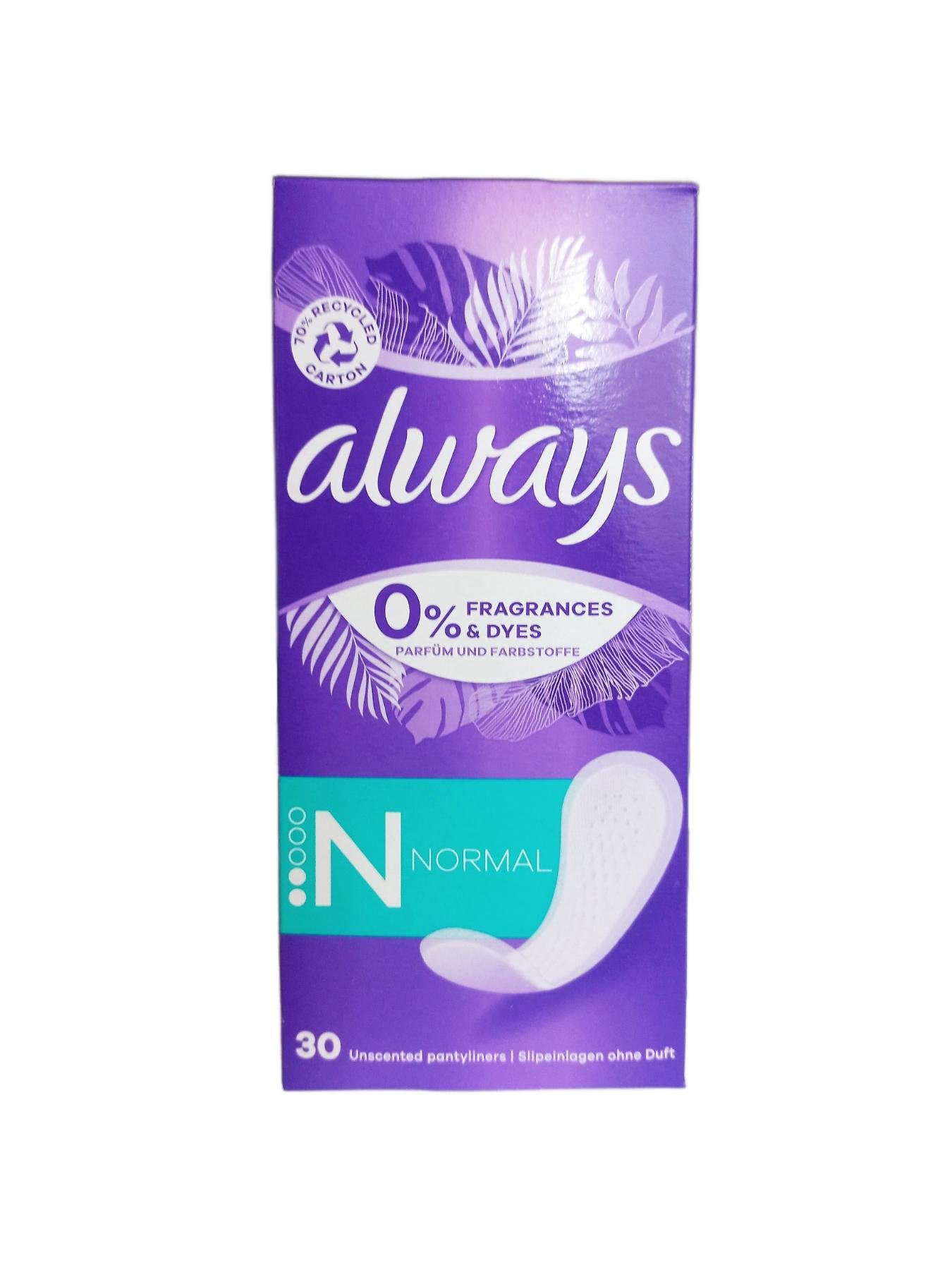 Прокладки гігієнічні щоденні Always Daily Fresh Normal без запаху 30 шт. (125916)