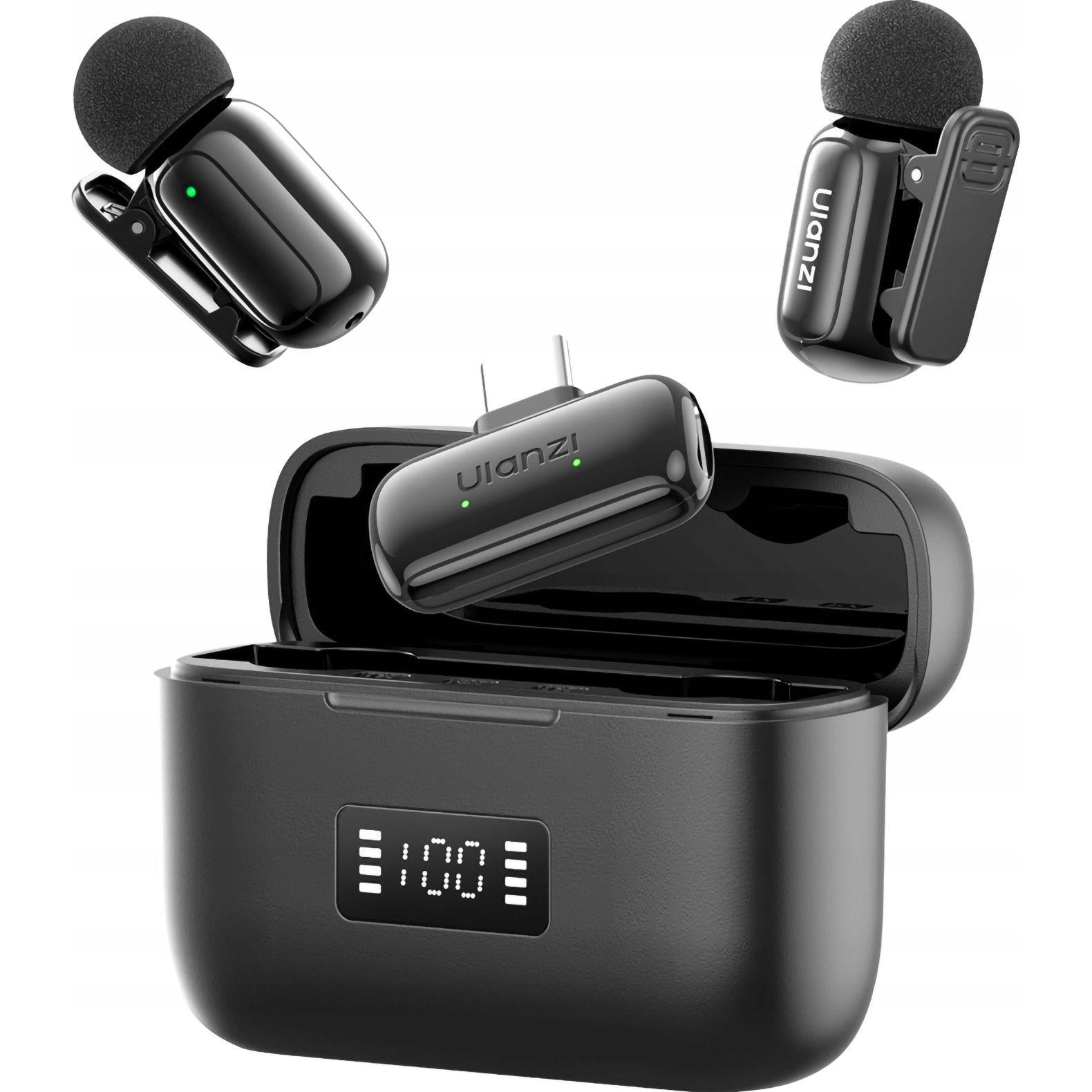 Мікрофонна система бездротова Ulanzi A200 Mini Mic dual-mic Type-C UV-A046 Black (2964599089)