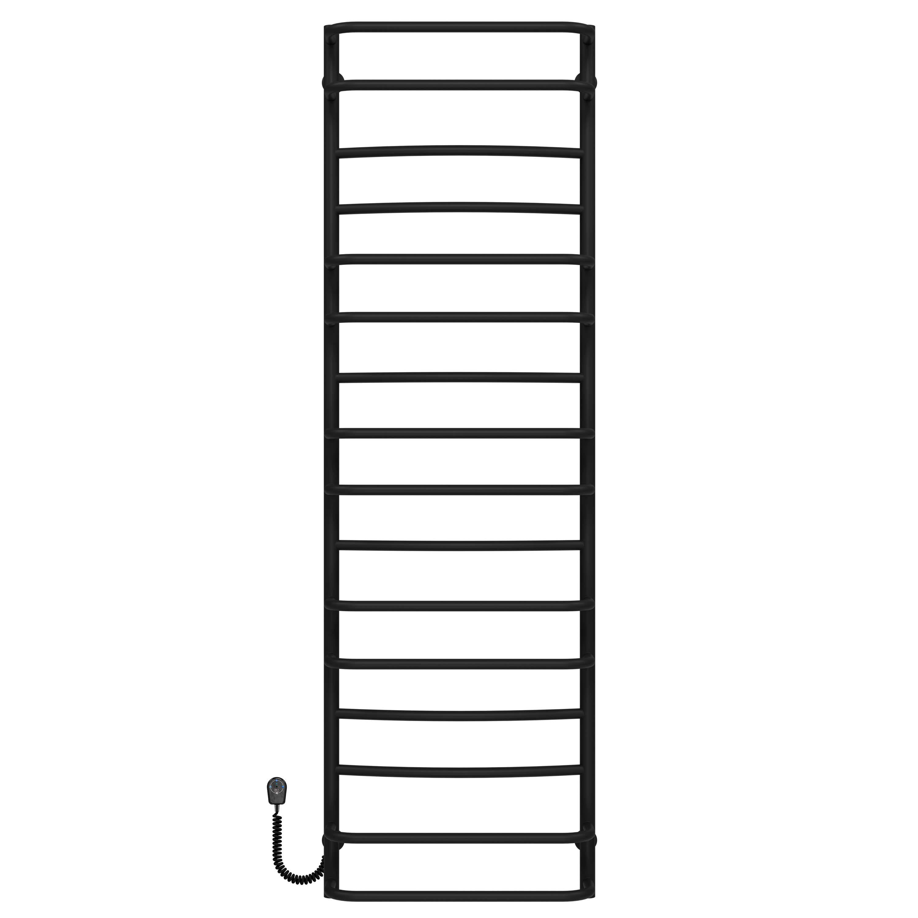 Полотенцесушитель электрический Deffi Аквамикс П16 EF16 левое подключение нержавеющая сталь 500х1700 мм Черный (C.AM.170.50.16.EBL5)