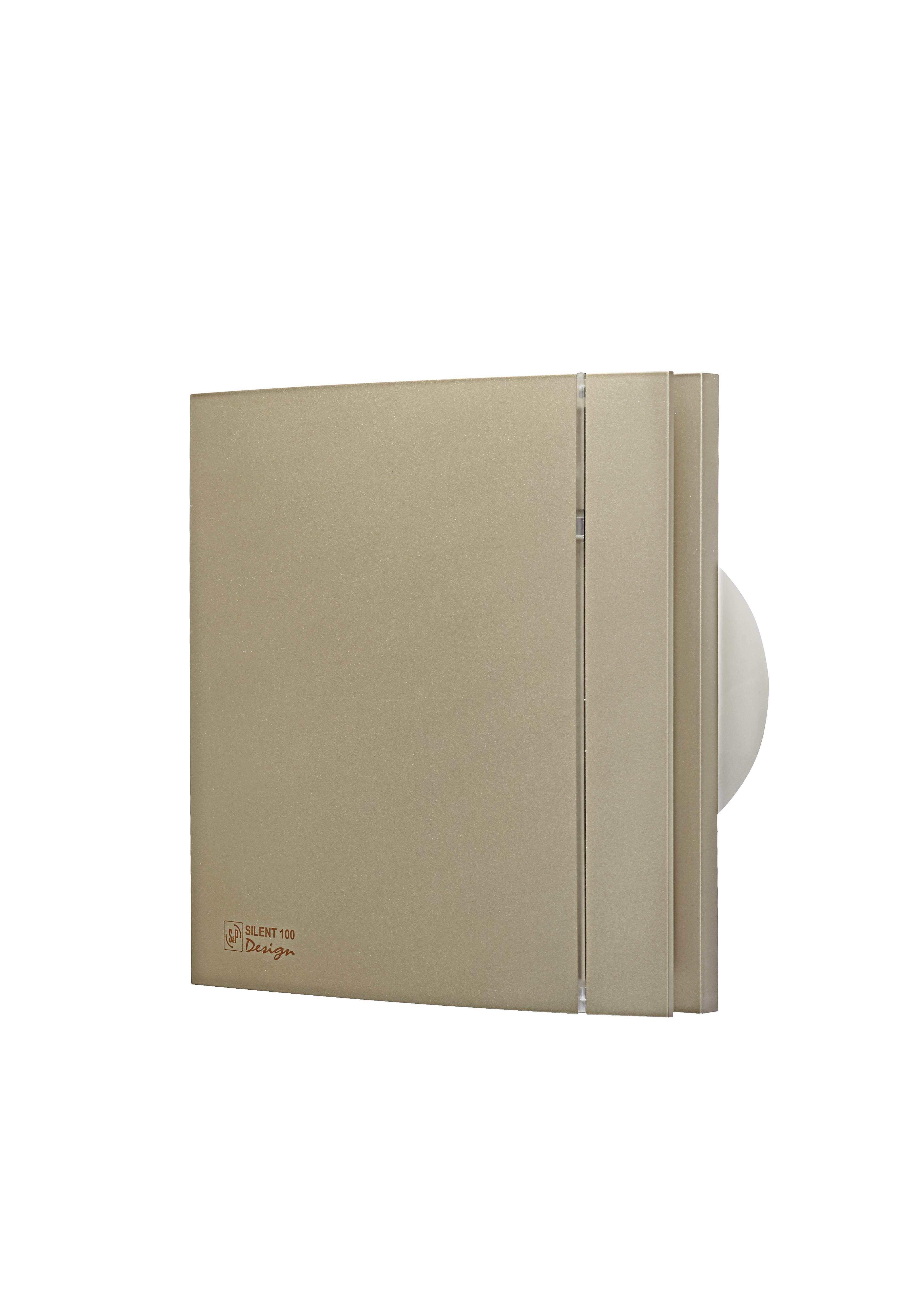 Вентилятор вытяжной для ванной Soler&Palau SILENT 100 CZ Champagne Design 4C