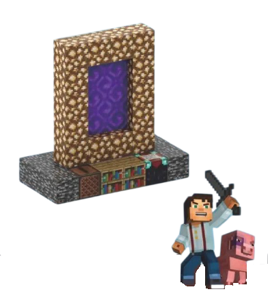 Конструктор детский магнитный Minecraft Ворота рая 32 строительных блока и 1 фигурка (2570451448)