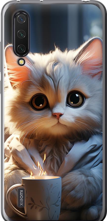 Чехол на Xiaomi Mi 9 Lite White cat (5646u-1834-42517)