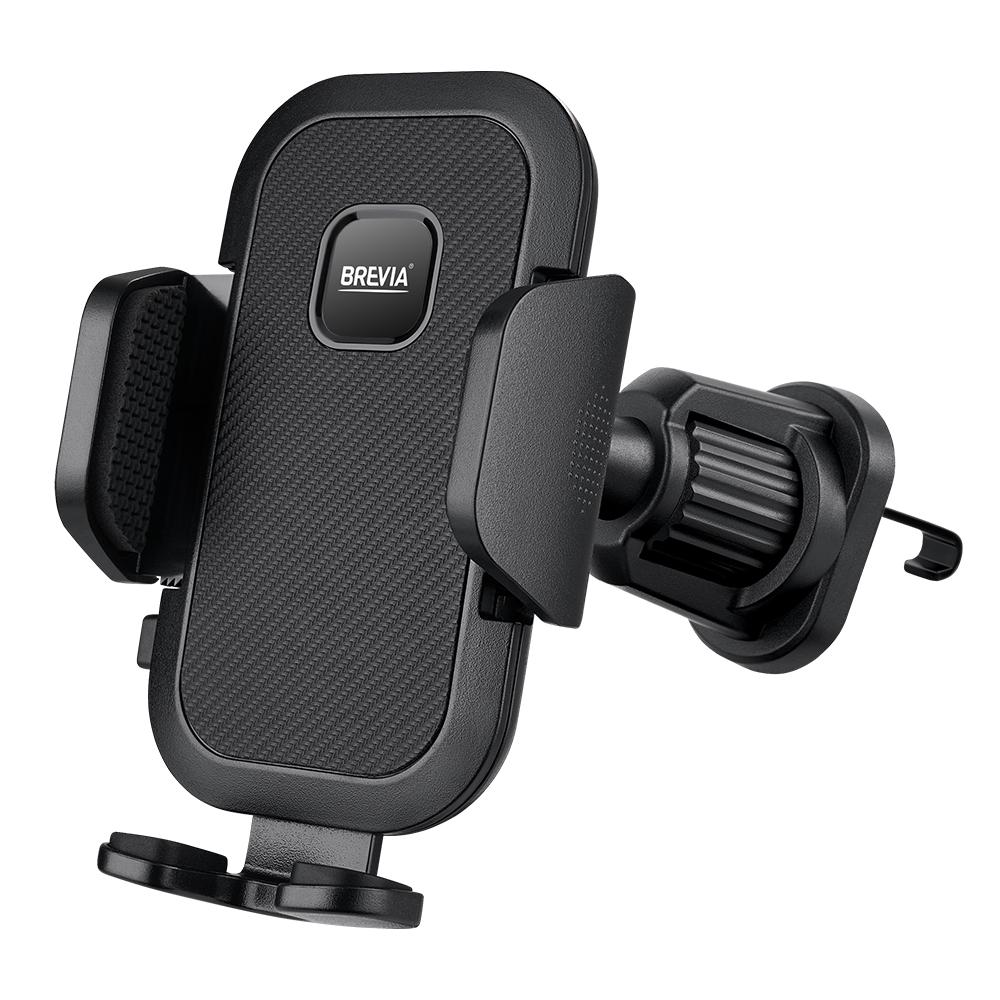 Держатель телефона автомобильный Brevia AirVent Pro MultyHold на дефлектор для 4,7-6,8" ширина до 100 мм Черный (48810)