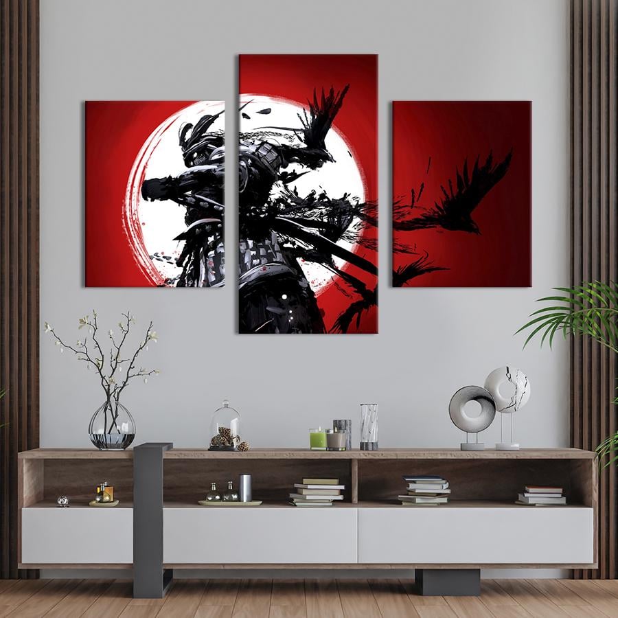 Картина для интерьера Мистический самурай 141x90 см (532-32)