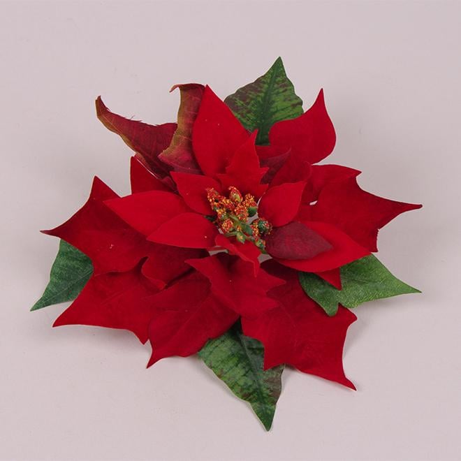 Декоративный цветок Flora Пуансеттия (75632)