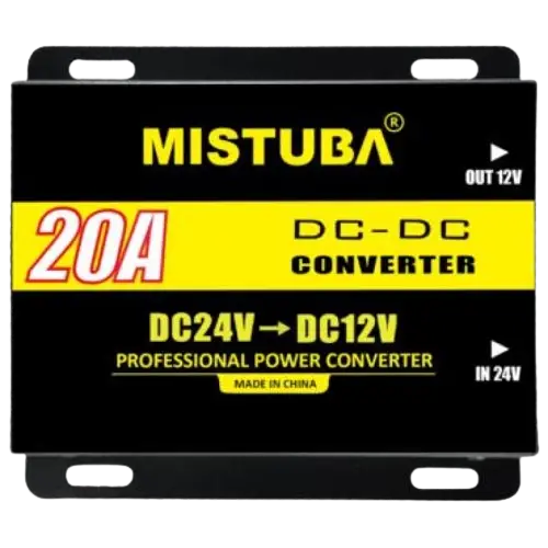 Автомобільний інвертор MISTUBA DC/DC 24V на 12V 20AЧорний