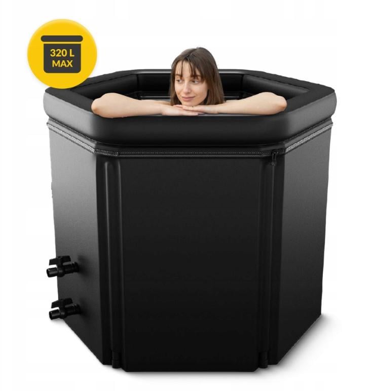 Басейн каркасний для крижаної ванни з кулером-рефрижератором 75х75 см 320 л (id_1165) - фото 4