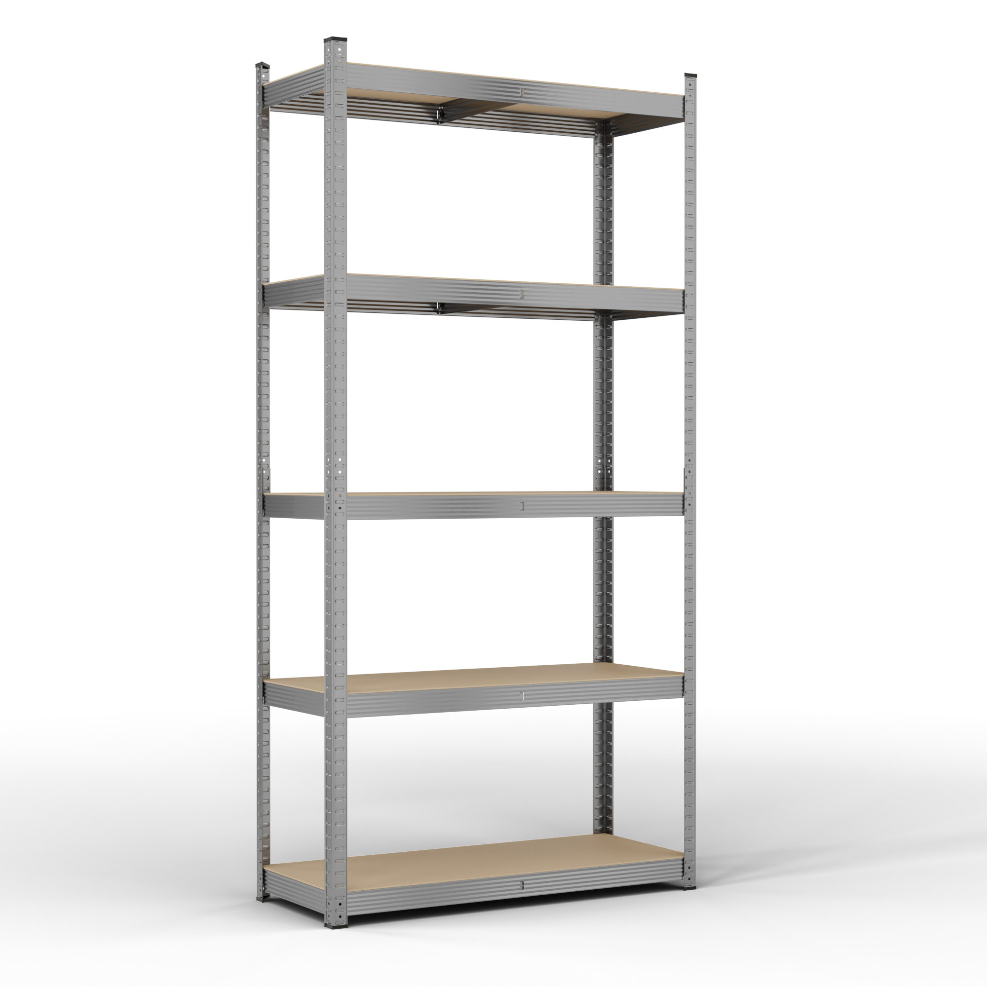 Стелаж металевий StahlPro 2220x1100x450 мм оцинкований 5 полиць МДФ