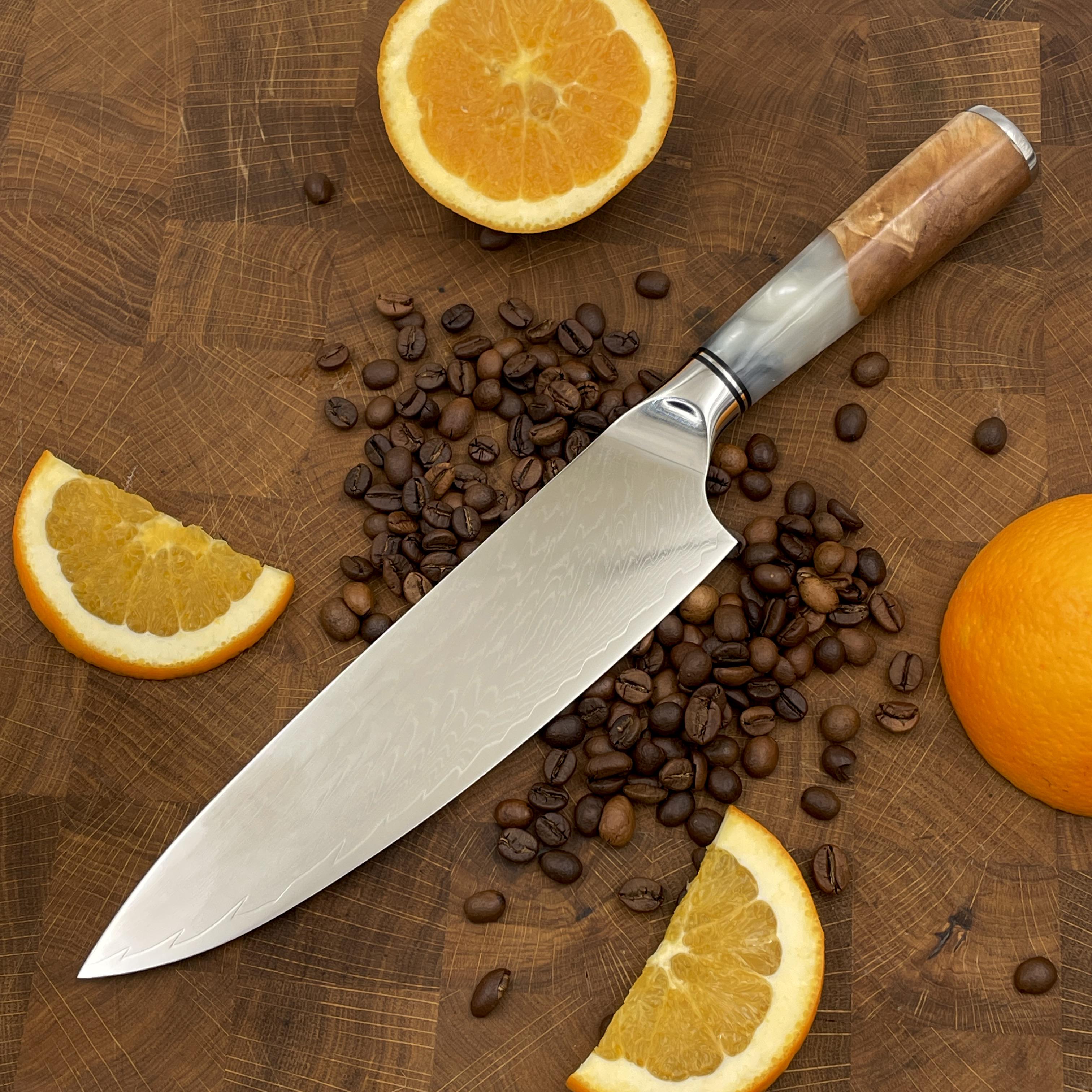 Ніж кухонний Шеф VG10 Silver Brown (30212373)