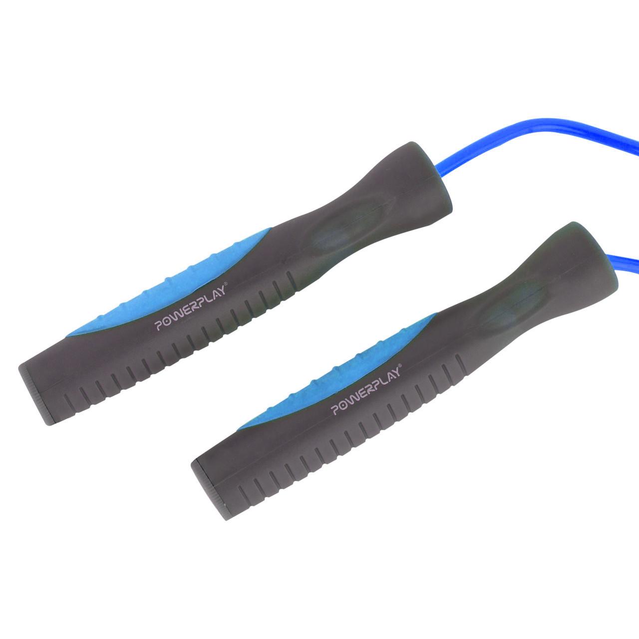 Скакалка PowerPlay 4204 Classic Jump Rope 2,7 м Голубой (A-012439) - фото 3 Скакалка PowerPlay 4204 Classic Jump Rope 2,7 м Голубой (A-012439) - фото 3
