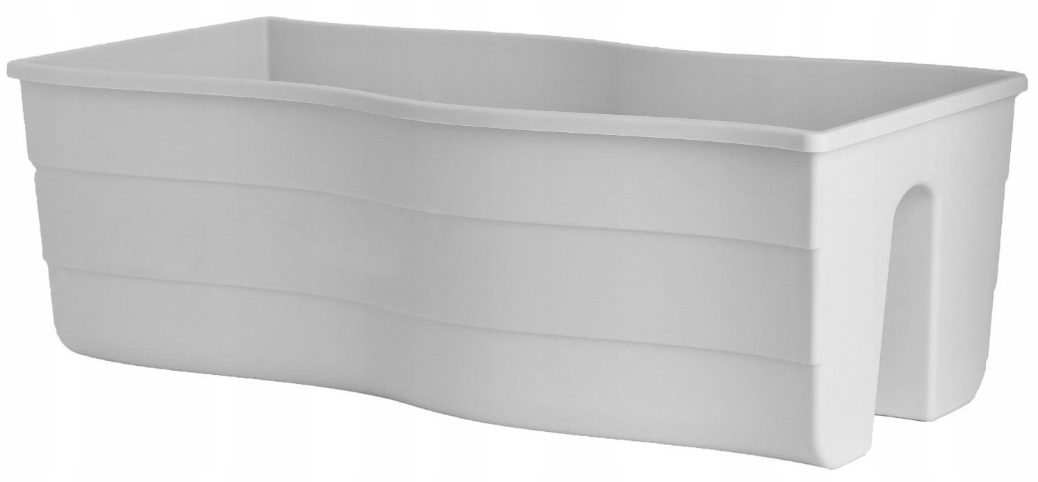 Горщик балконний для поручнів Form Plastic WAVE 22 л Білий (2489-011)