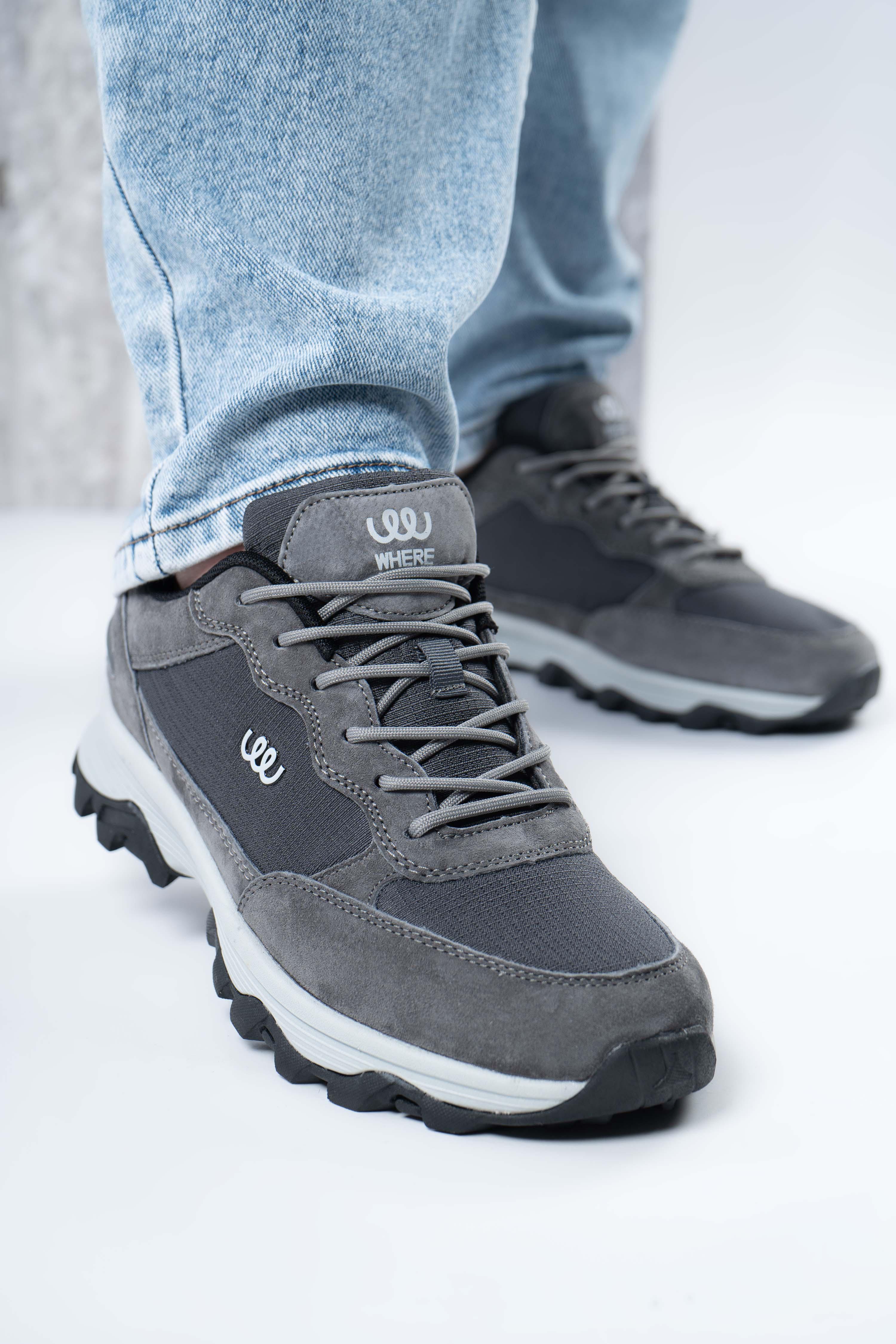 Кроссовки мужские Where Uweare P2518-3 р. 42 Серый (346742_42)