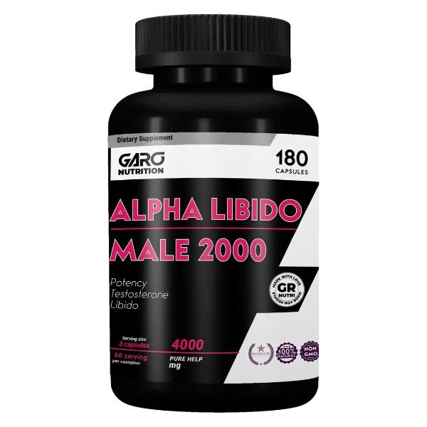 Комплекс для профилактики репродуктивной функции у мужчин Garo Nutrition Alpha Libido Male 2000 180 капс. (000026365)