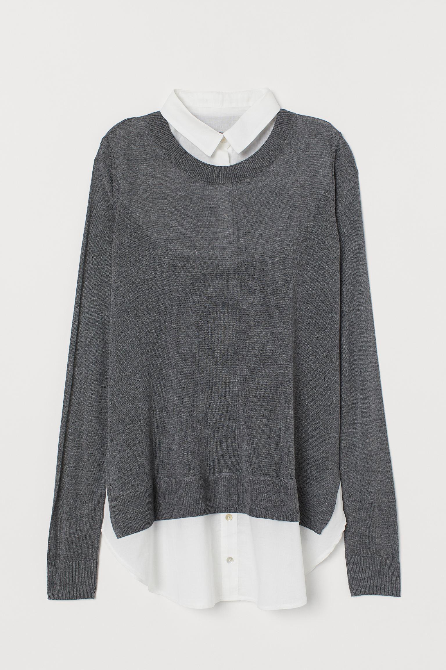 Джемпер для вагітних H&M S Сірий (17075502856) Джемпер для вагітних H&M S Сірий (17075502856)