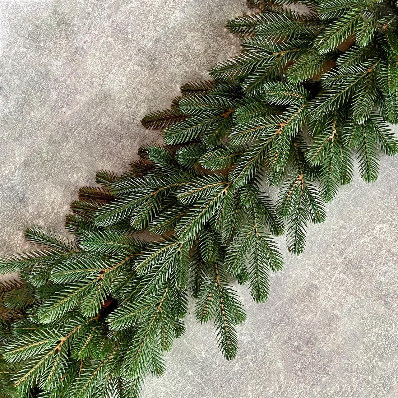 Хвойна гірлянда HVOYA SGH Traditional пишна лита 1,2 м Зелений (2153N/120/G)