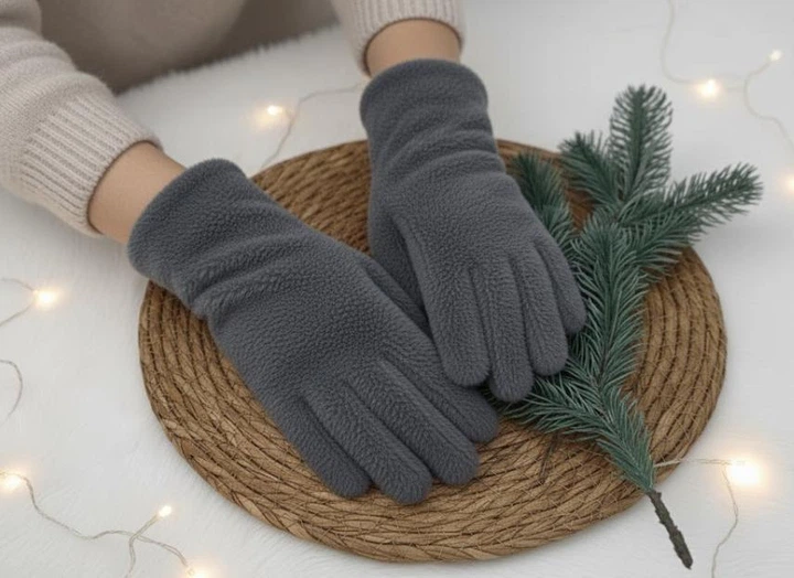Перчатки женские трикотажные сенсорные ангора 389136 One size Синий