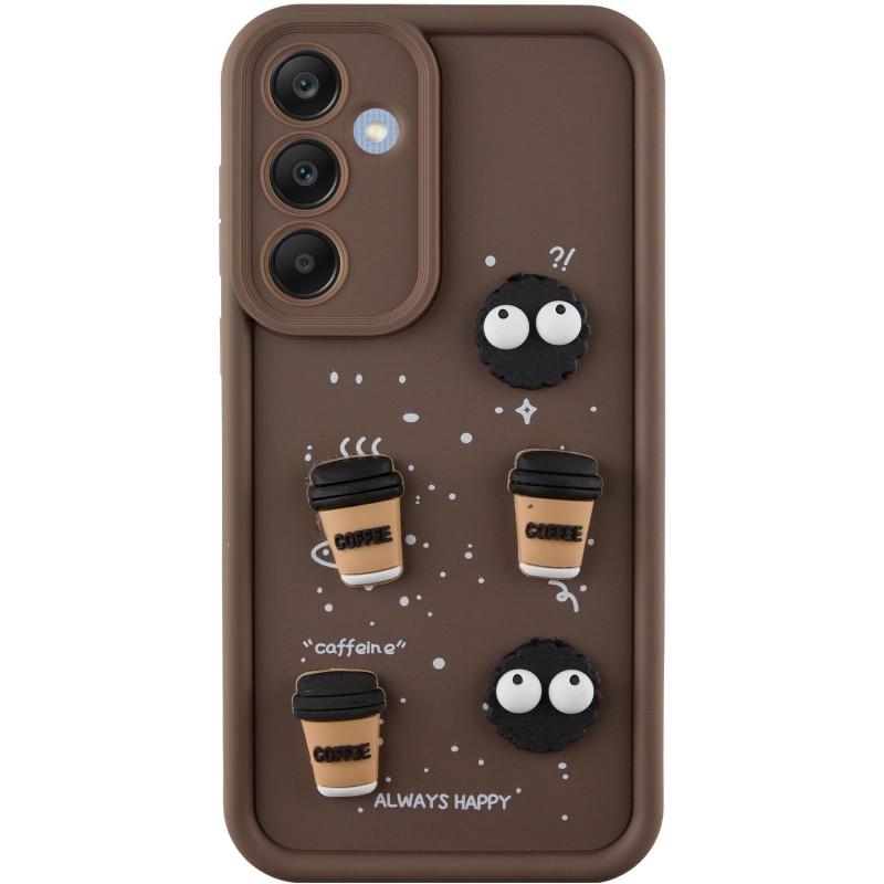 Противоударный чехол TPU Toys Case для Samsung Galaxy A35 Brown / Always Happy