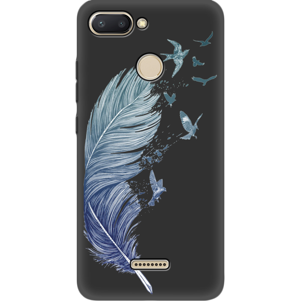 Чехол Boxface Xiaomi Redmi 6 Feather Черный силикон (34858-cc38-35124)