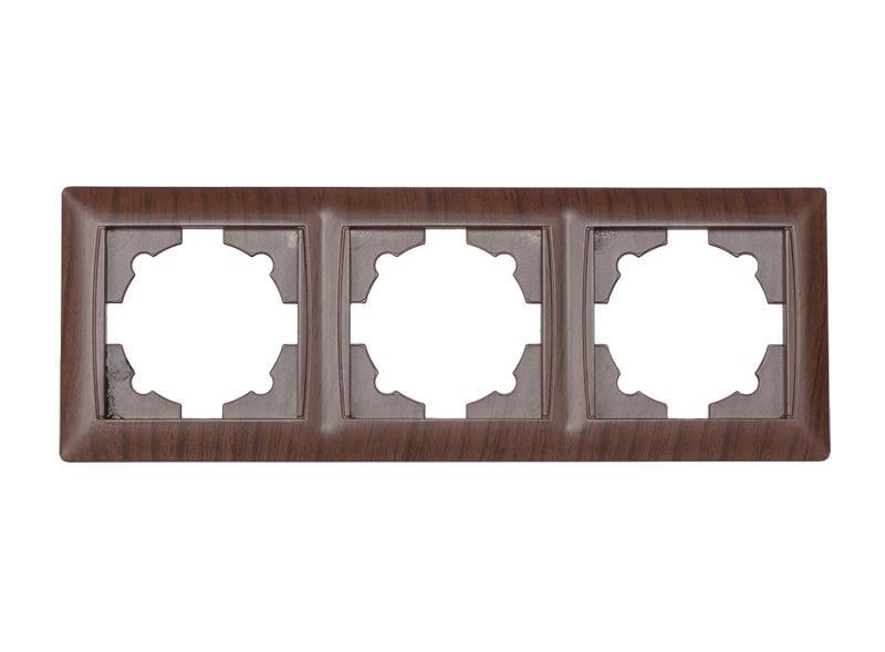 Рамка тримісна горизонтальна Luxel Primera 3923 Вишневий (00000038656)