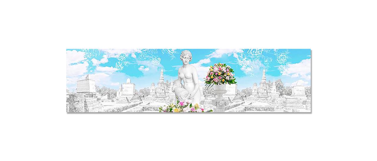 Наклейка виниловая 3D Zatarga Мраморный город 650х2500 мм (1271805775)