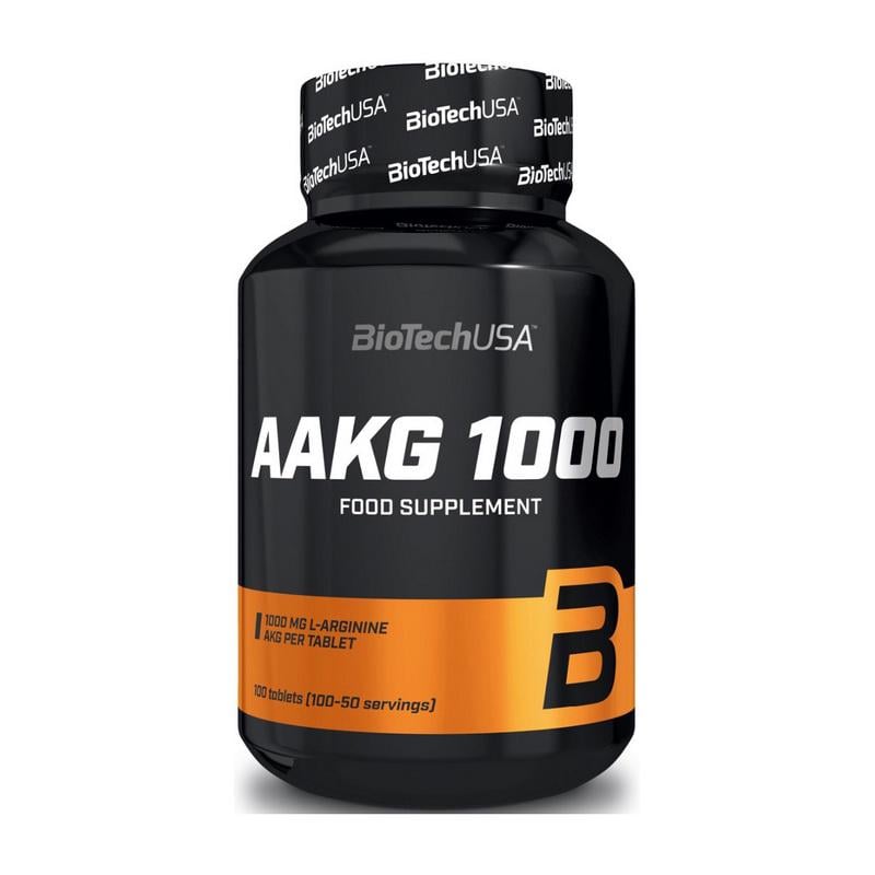 Аргинин BioTech AAKG 1000 100 табл. 50 порций