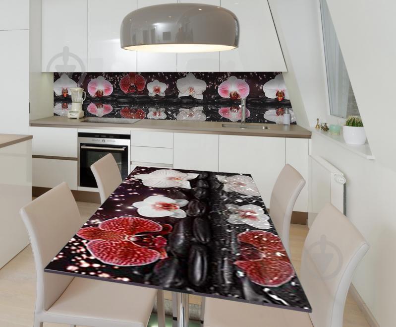 Наклейка виниловая на стол Zatarga  "Орхидеи Отражение" 650х1200 мм Z181710/1st