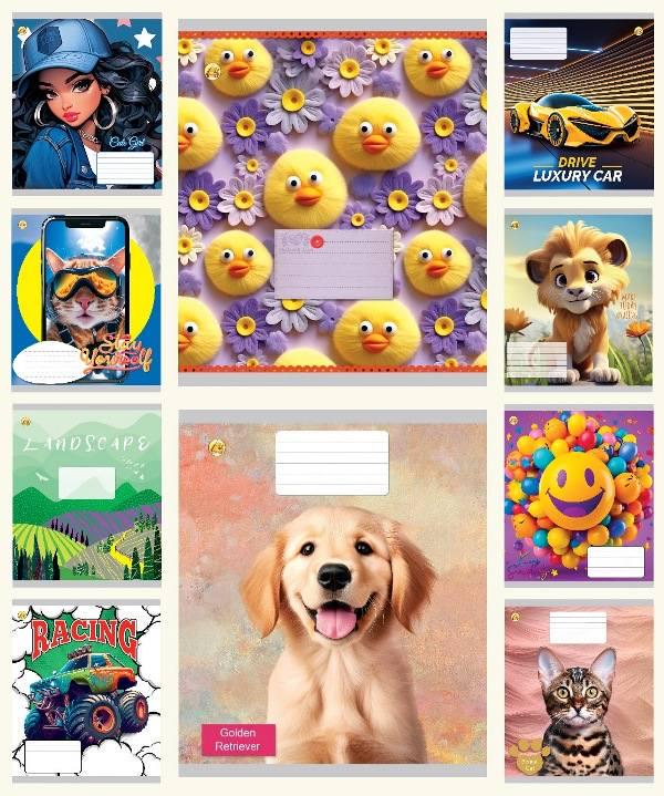 Зошити учнівські у лінійку 12 арк. 25 шт. в уп. ТЕ42102 (MTT-183916)