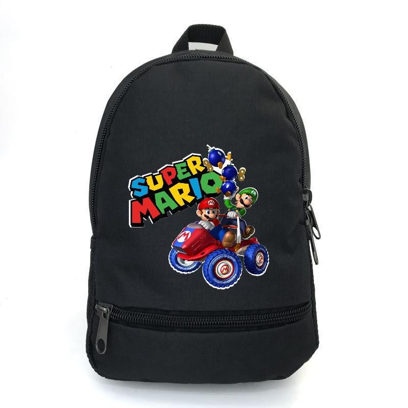 Школьный рюкзак подростковый Cappucino Toys с принтом Марио MRO 003 12,5 л Черный (1651409993)