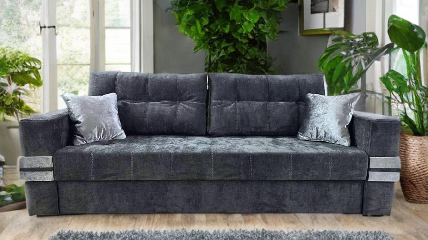 Диван Grand Мажор Cristal 99 еврокнига пружинный блок 235х78х102 см Темно-серый (464612-111499) - фото 4 Диван Grand Мажор Cristal 99 еврокнига пружинный блок 235х78х102 см Темно-серый (464612-111499) - фото 4