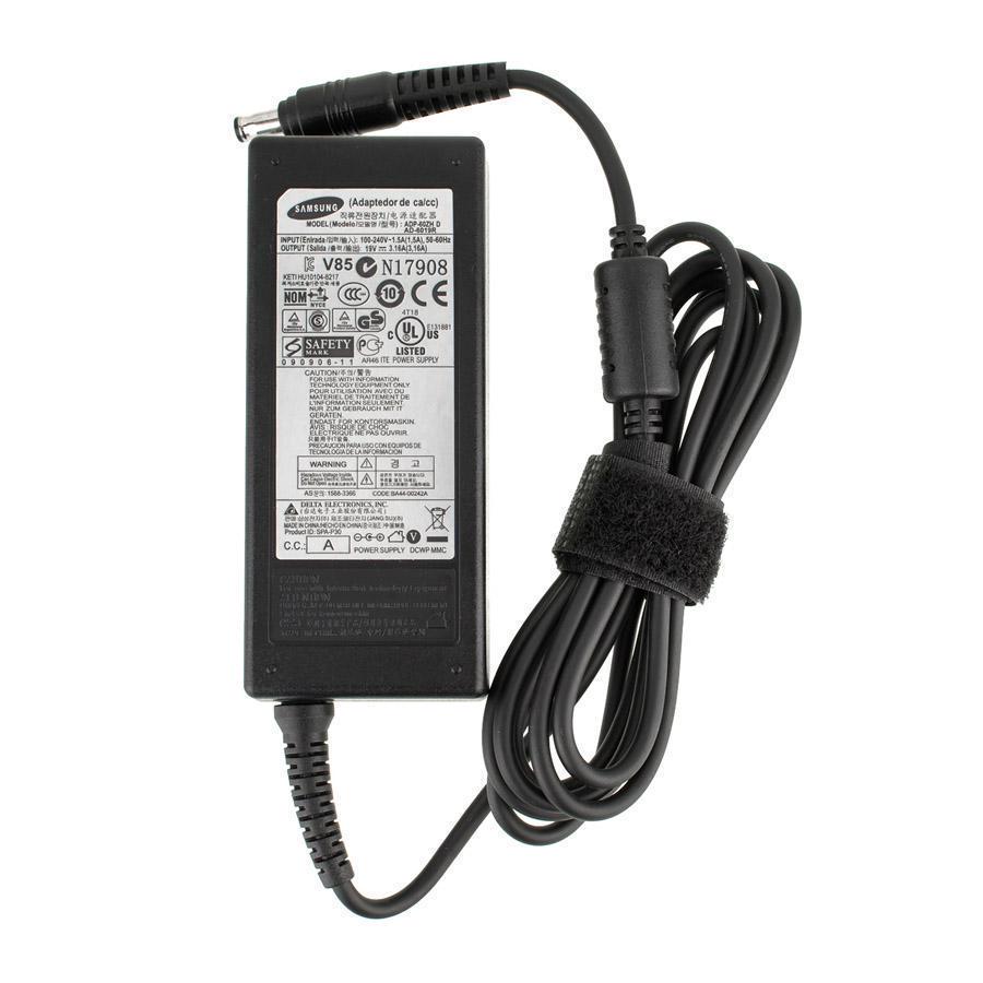 Блок питания для ноутбука Samsung 19V 3,16A 60W без кабеля 5,5х3,0 мм Black (AD-6019) Блок питания для ноутбука Samsung 19V 3,16A 60W без кабеля 5,5х3,0 мм Black (AD-6019)