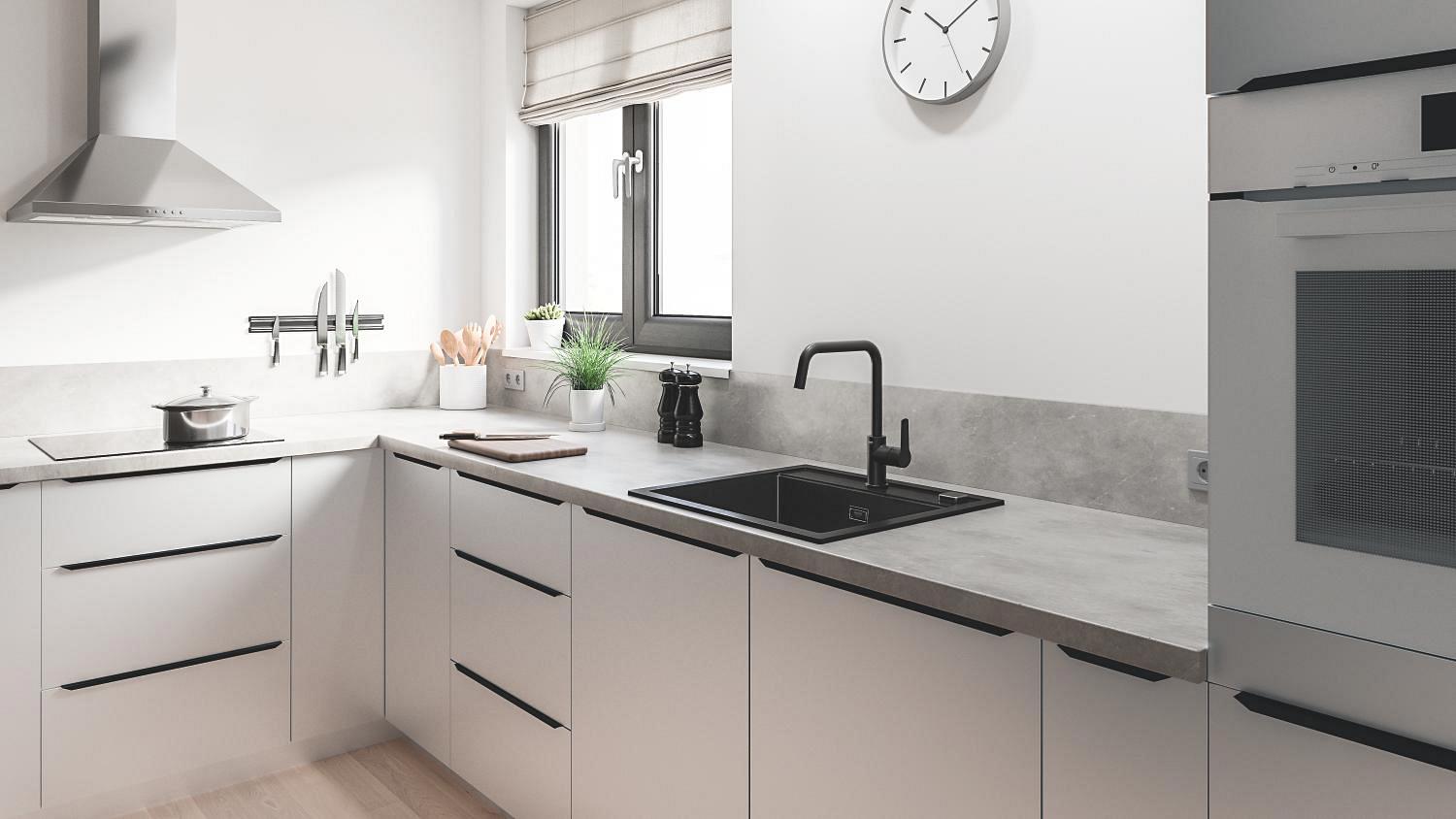 Змішувач для кухні Grohe QuickFix Start 304702430 CV032190 одноважільний Чорний (174068) - фото 9 Змішувач для кухні Grohe QuickFix Start 304702430 CV032190 одноважільний Чорний (174068) - фото 9