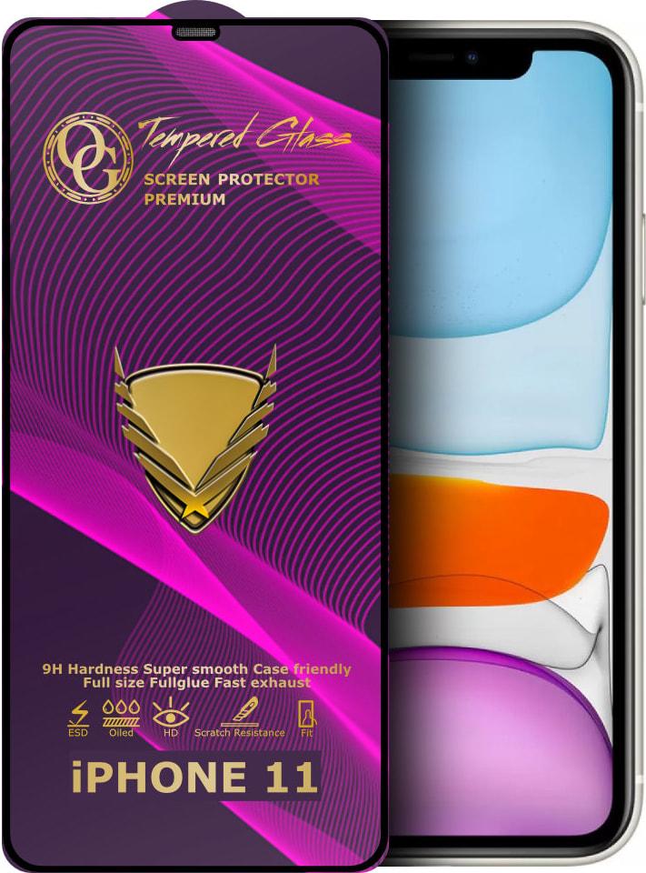 Стекло защитное GoldenArmor iPhone 11 Full Glue (32259)