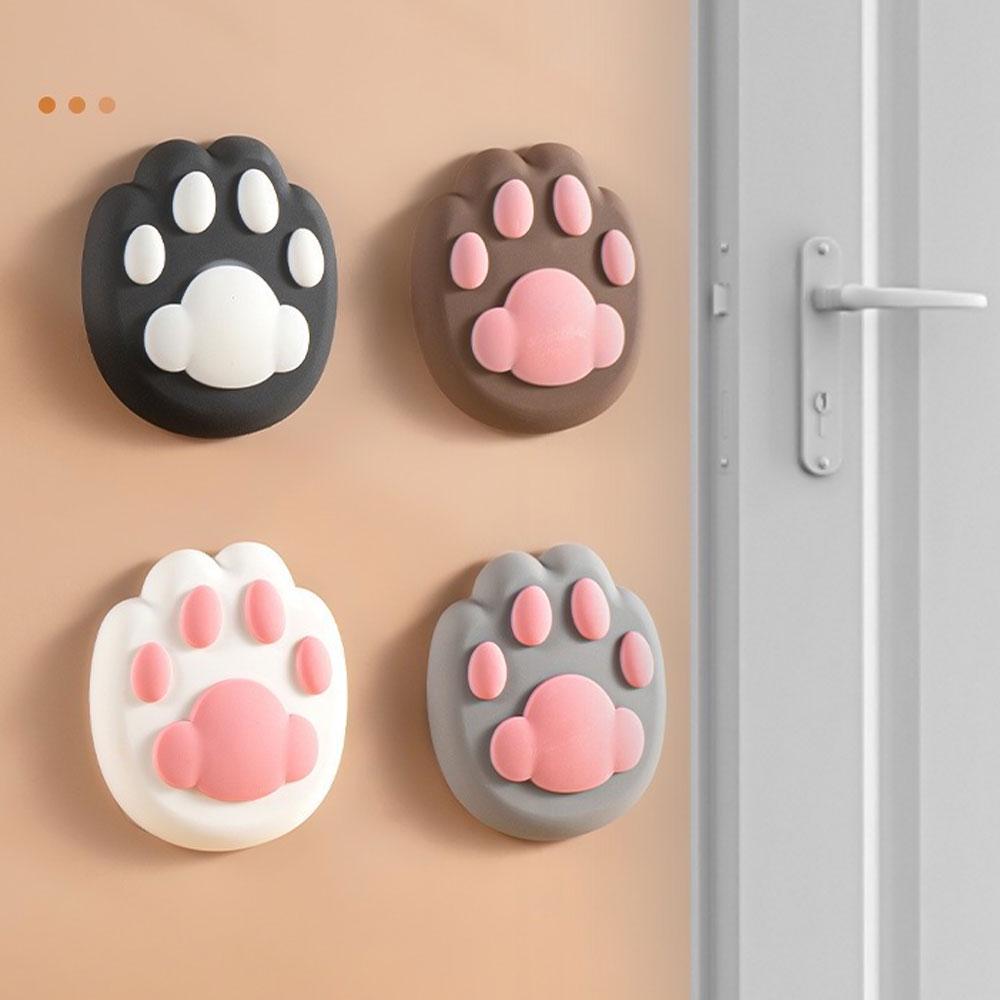 Стопор для дверей у формі котячої лапки самоклеючий 4,5x4,5 см Чорний (NR0260_2) - фото 3 Стопор для дверей у формі котячої лапки самоклеючий 4,5x4,5 см Чорний (NR0260_2) - фото 3