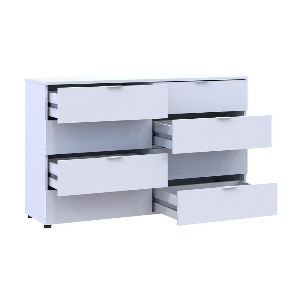 Комод Doros Рон 8 DRS-011774 8 ящиков 130х38х81 см Белый (41516172) - фото 6 Комод Doros Рон 8 DRS-011774 8 ящиков 130х38х81 см Белый (41516172) - фото 6