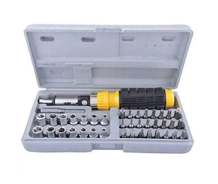 Набір торцевих головок 41 Piece Bit Socket Set з насадками та тріскачкою у валізі (14269909) - фото 2