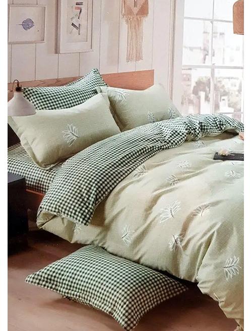 Комплект постельного белья Home comfort двуспальный простынь на резинке хлопок 9983043 DV (DR010499)