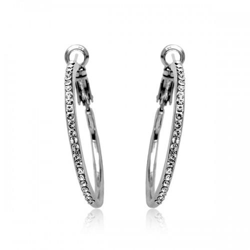 Серьги с кристаллами Сваровски Showfay 83716 Белый