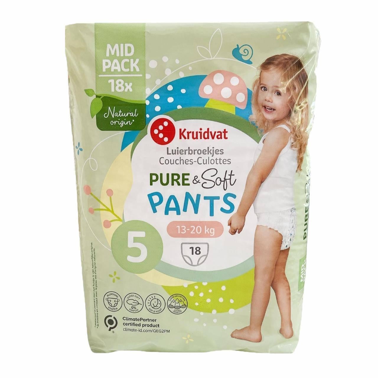 Підгузки-трусики Kruidvat pure 5 13-20 кг 18 шт. (2972556570)