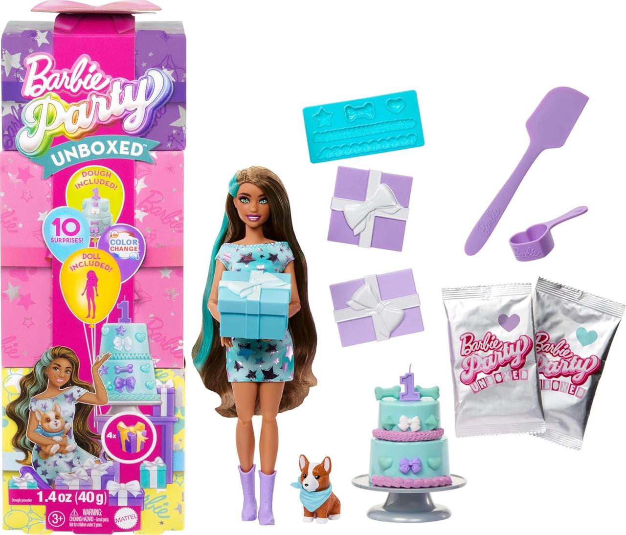 Лялька Barbie Вечірка-сюрприз JFG72 Бірюзовий (35548425)