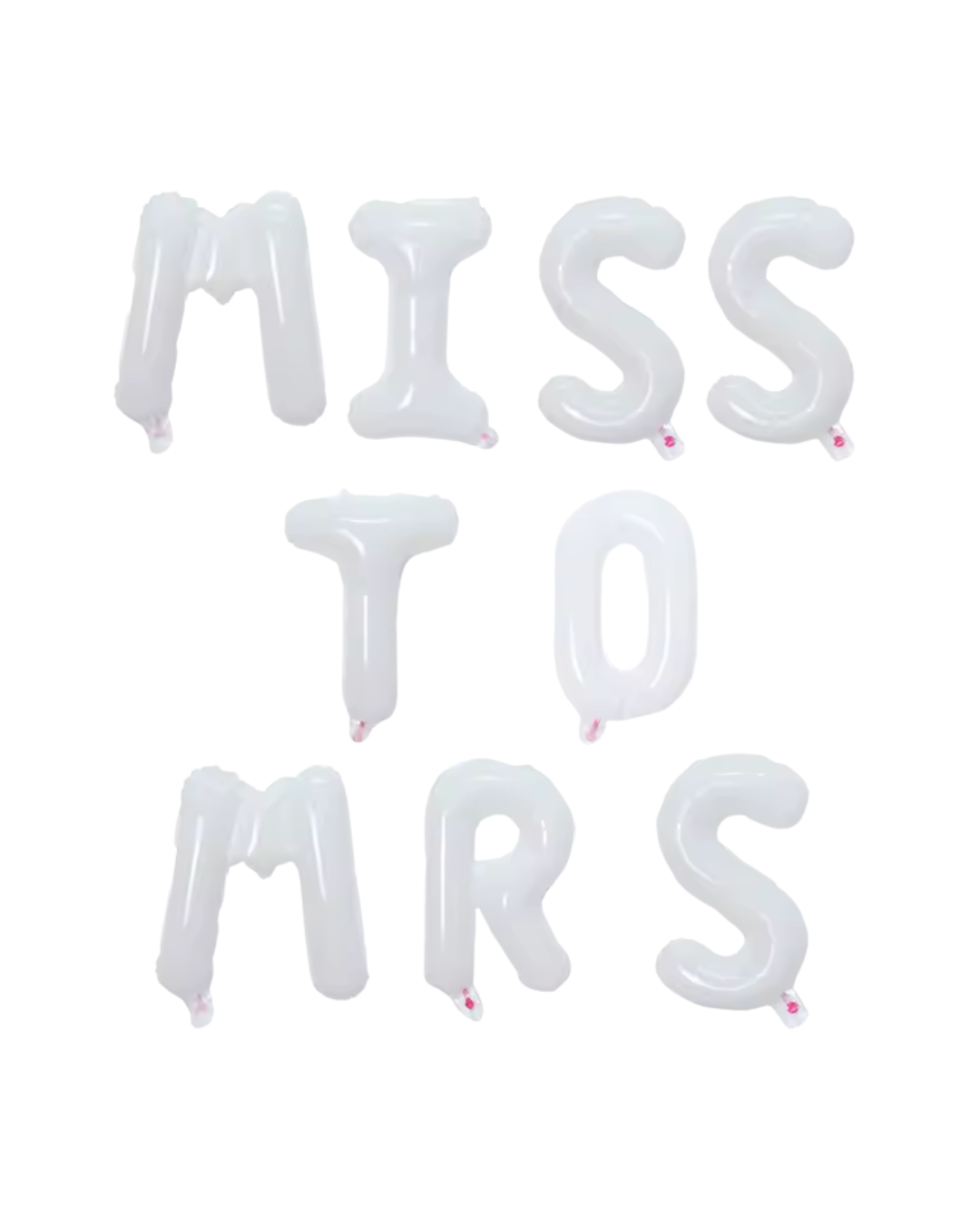 Воздушные шарики Miss to Mrs Белый (11)