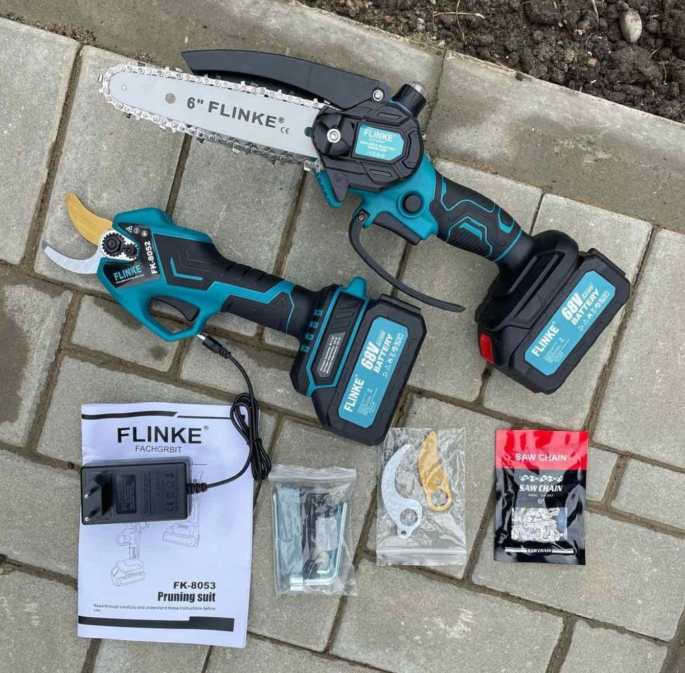 Секатор с аккумуляторной пилой Flinke/2 аккумуляторы 4 А/ч в кейсе (0061) - фото 4