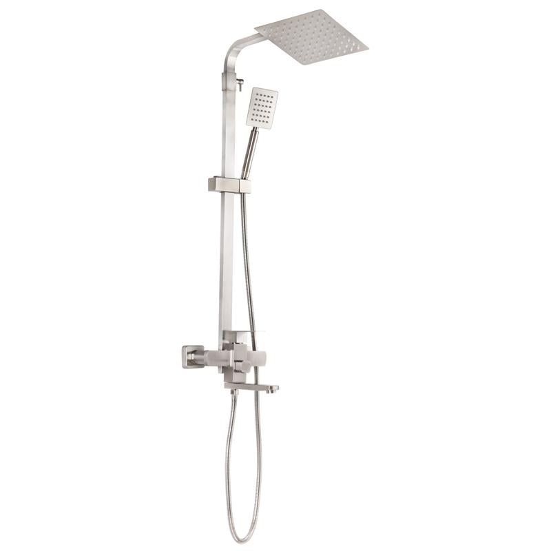 Душова колона із змішувачем Zerix KUB-009-J SUS304 із нержавіючої сталі (ZX3166)