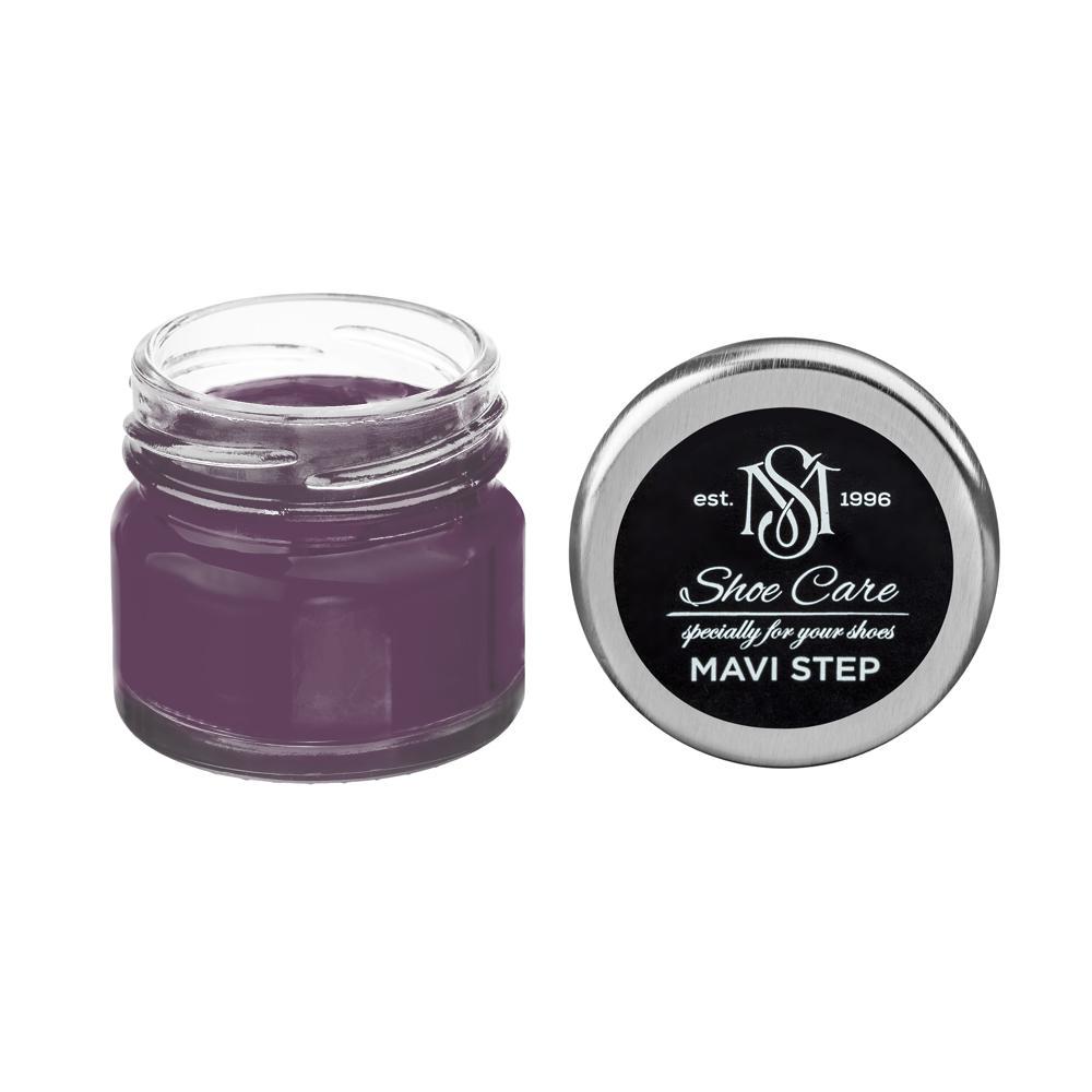 Крем для обуви из гладкой кожи MAVI STEP Custom 25 мл Черно-малиновый с серебристым (6020-R40B)