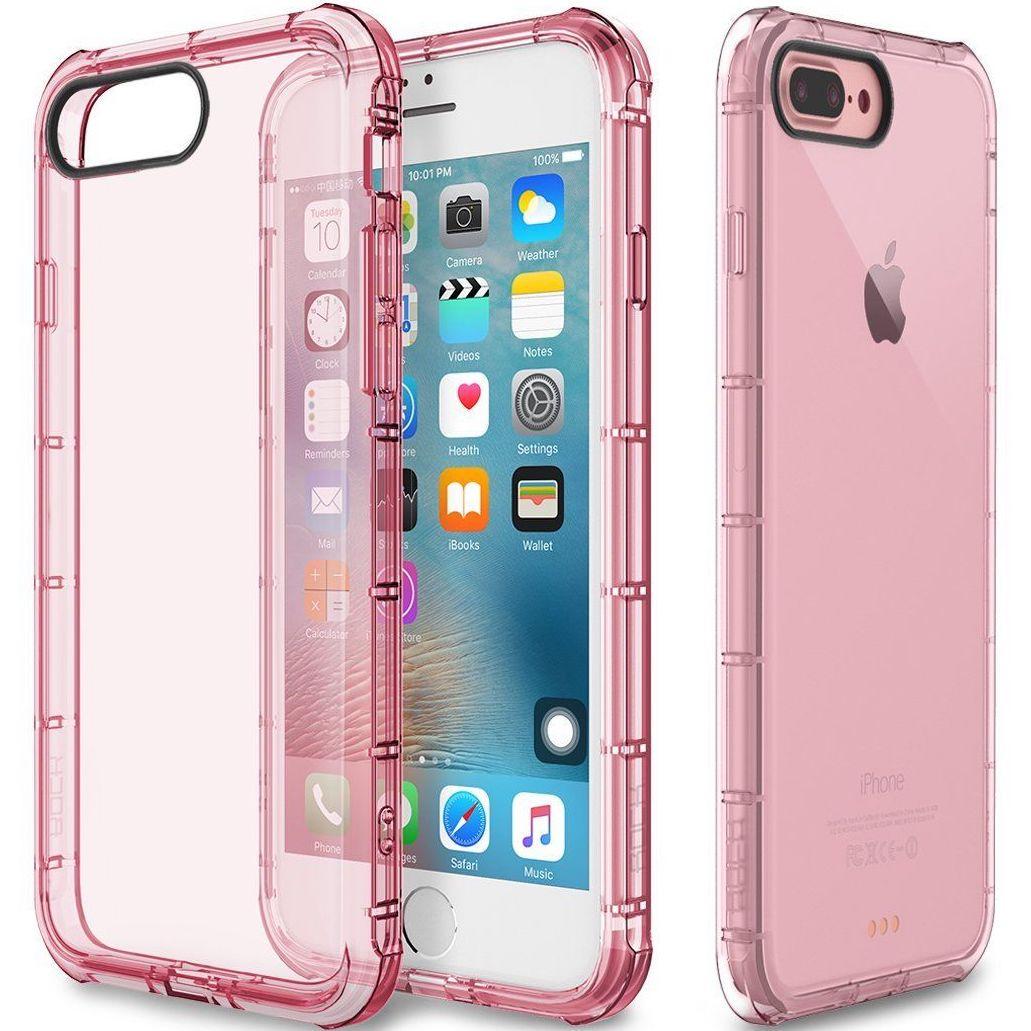 Прозорий чохол накладка Rock Space Fence Series Case for iPhone 7/8 Plus, Pink