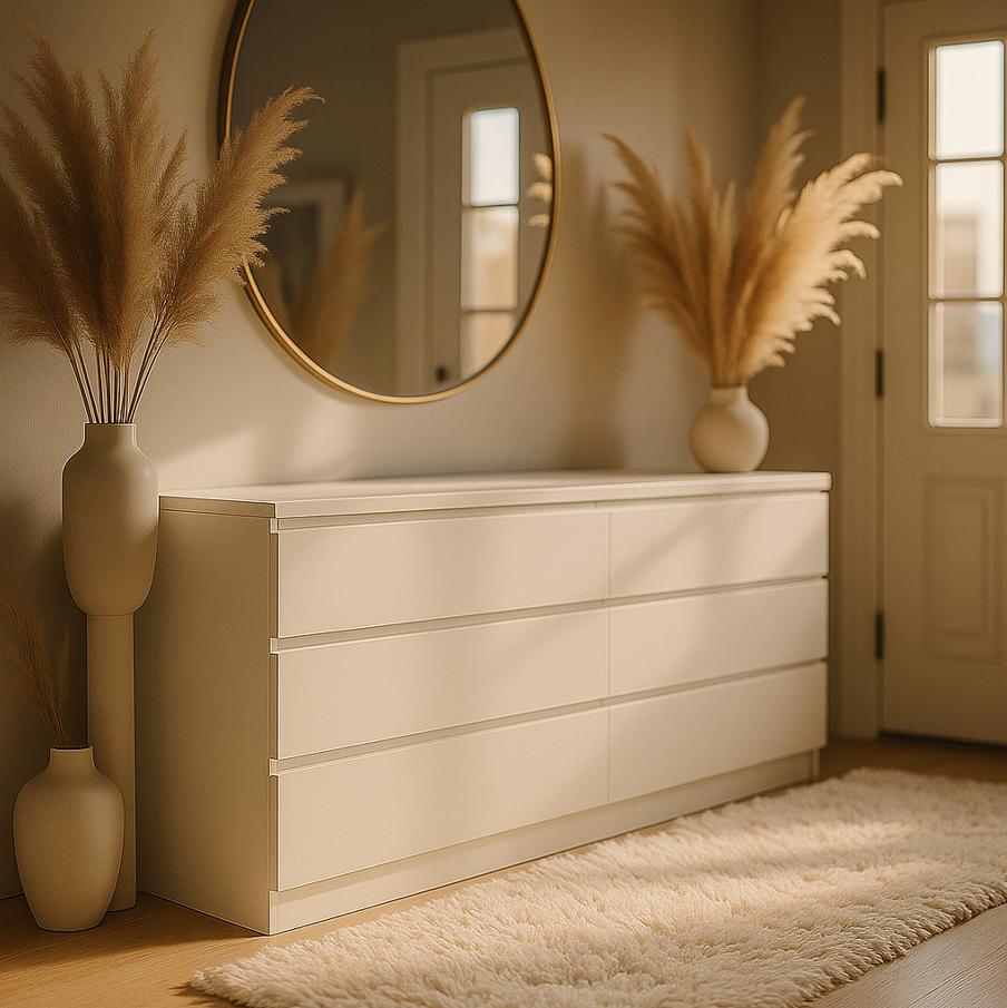 Комод сучасний Майстер Форм Брайт 1500х376х730 мм Білий (20071)